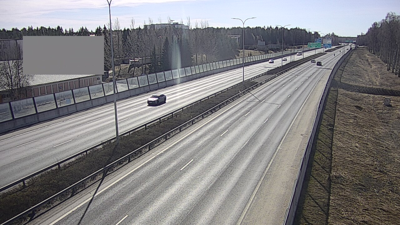 Weather Camera Image Väg 4 Uleåborg, Intiö, Oulu, Pohjois-Pohjanmaa
