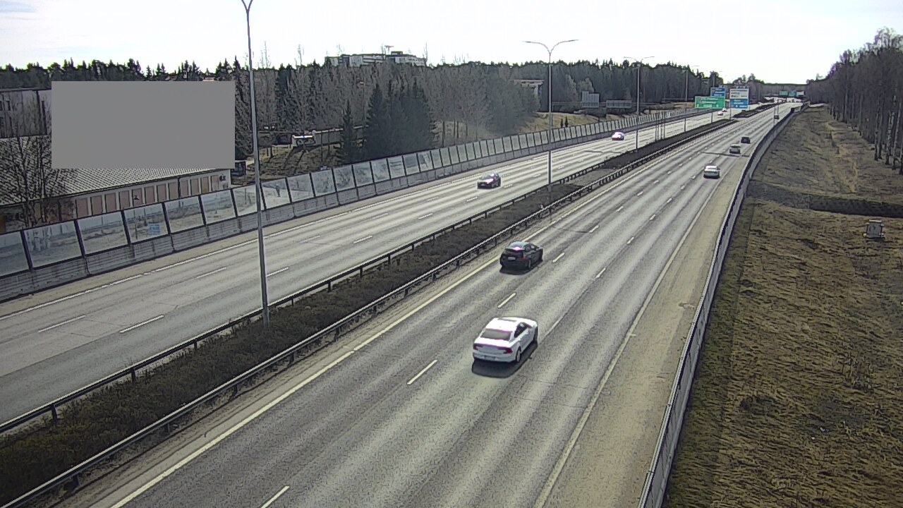 Weather Camera Image Väg 4 Uleåborg, Intiö, Oulu, Pohjois-Pohjanmaa