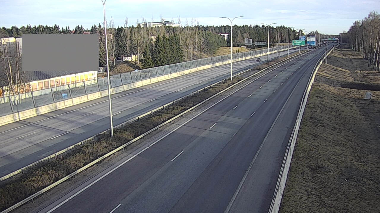 Weather Camera Image Väg 4 Uleåborg, Intiö, Oulu, Pohjois-Pohjanmaa
