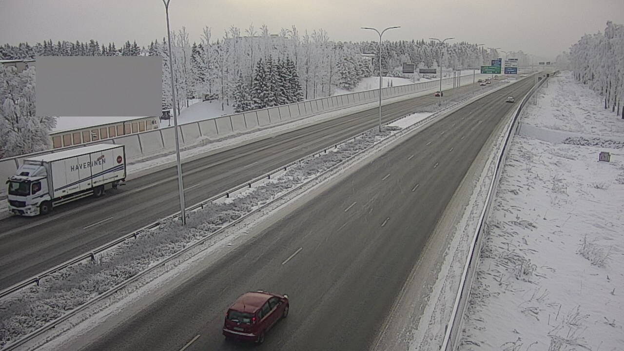 Weather Camera Image Väg 4 Uleåborg, Intiö, Oulu, Pohjois-Pohjanmaa