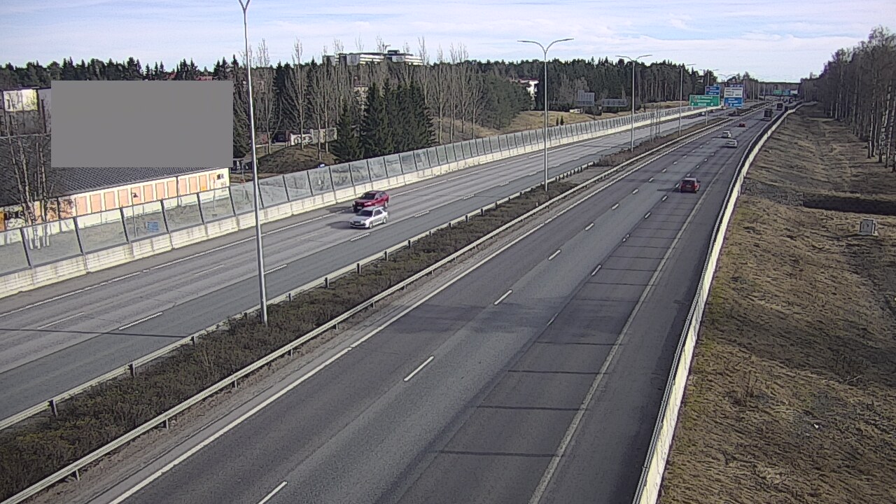 Weather Camera Image Väg 4 Uleåborg, Intiö, Oulu, Pohjois-Pohjanmaa