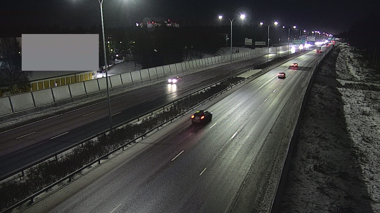 Weather Camera Image Väg 4 Uleåborg, Intiö, Oulu, Pohjois-Pohjanmaa