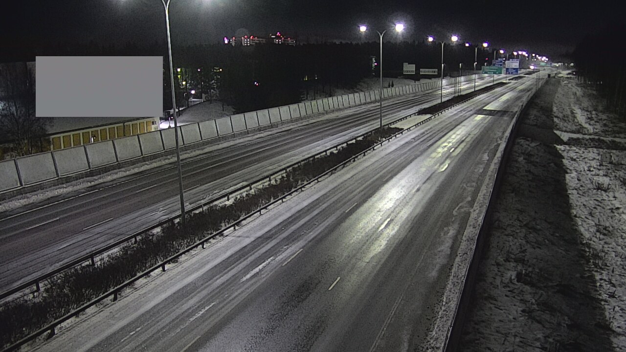 Weather Camera Image Väg 4 Uleåborg, Intiö, Oulu, Pohjois-Pohjanmaa