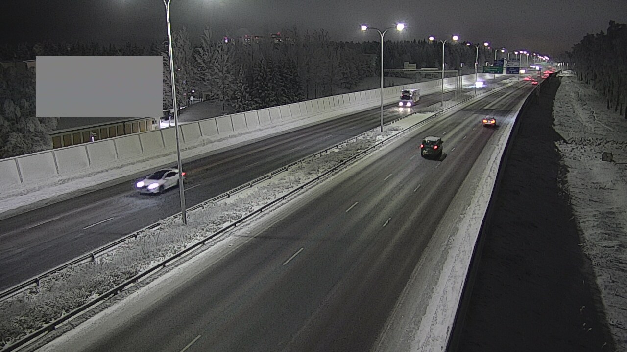 Weather Camera Image Väg 4 Uleåborg, Intiö, Oulu, Pohjois-Pohjanmaa