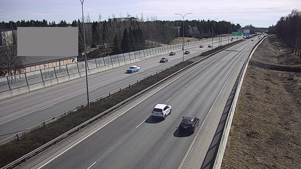 Weather Camera Image Väg 4 Uleåborg, Intiö, Oulu, Pohjois-Pohjanmaa