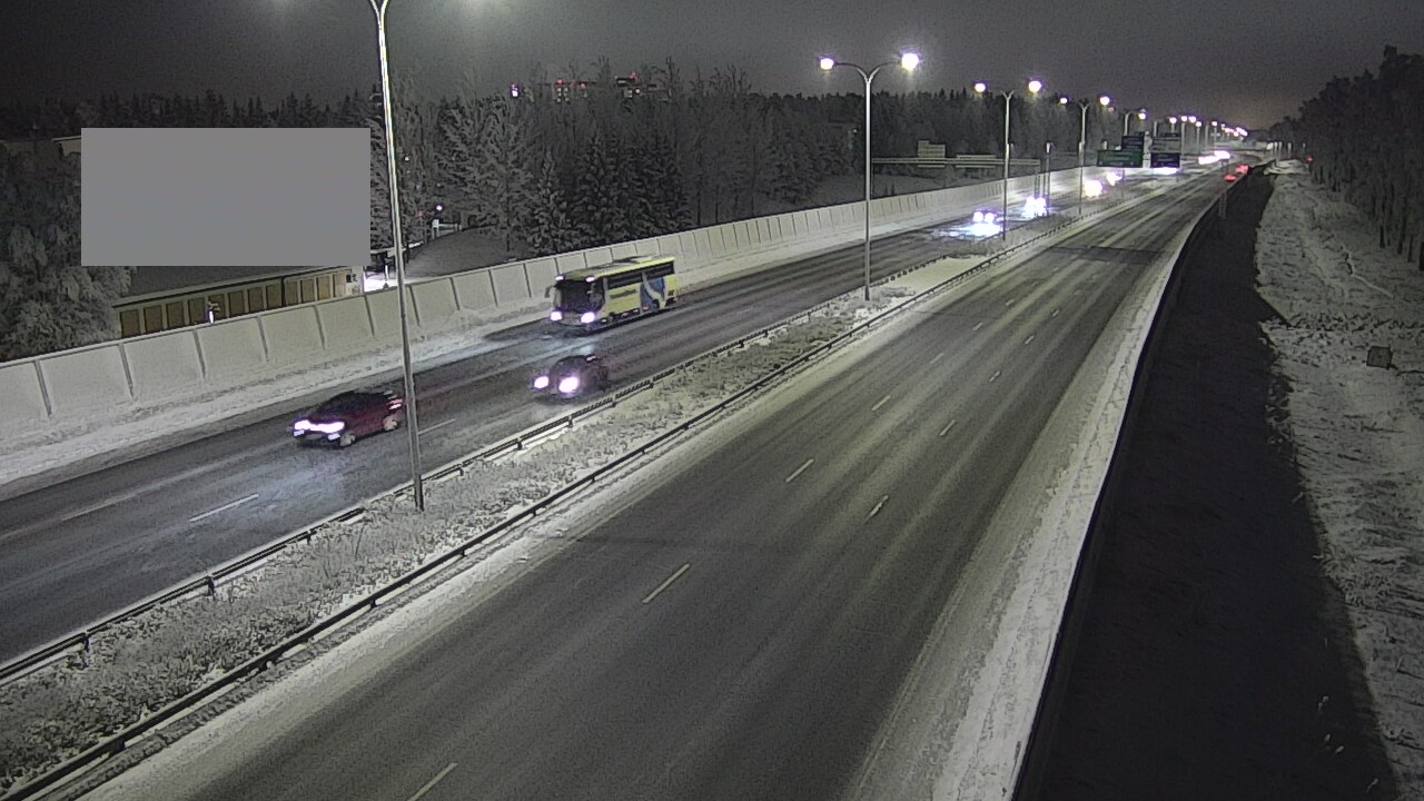 Weather Camera Image Väg 4 Uleåborg, Intiö, Oulu, Pohjois-Pohjanmaa