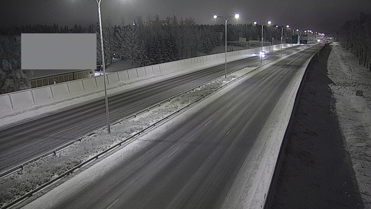 Weather Camera Image Väg 4 Uleåborg, Intiö, Oulu, Pohjois-Pohjanmaa