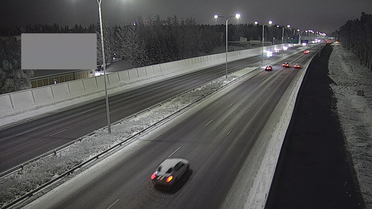 Weather Camera Image Väg 4 Uleåborg, Intiö, Oulu, Pohjois-Pohjanmaa