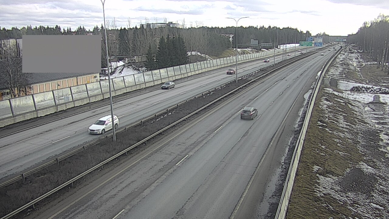 Weather Camera Image Väg 4 Uleåborg, Intiö, Oulu, Pohjois-Pohjanmaa