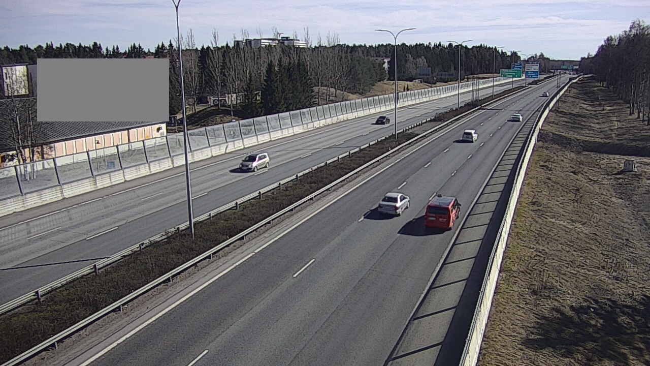 Weather Camera Image Väg 4 Uleåborg, Intiö, Oulu, Pohjois-Pohjanmaa