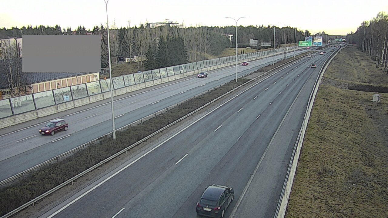 Weather Camera Image Väg 4 Uleåborg, Intiö, Oulu, Pohjois-Pohjanmaa
