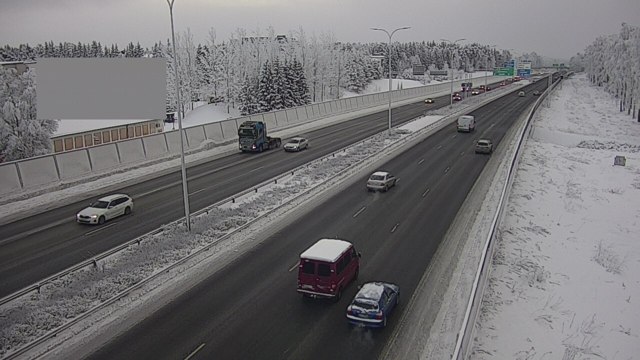 Weather Camera Image Väg 4 Uleåborg, Intiö, Oulu, Pohjois-Pohjanmaa