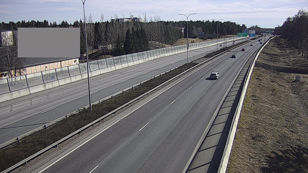 Weather Camera Image Väg 4 Uleåborg, Intiö, Oulu, Pohjois-Pohjanmaa