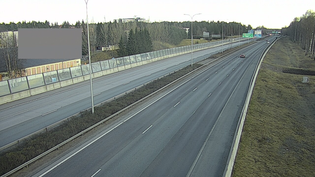 Weather Camera Image Väg 4 Uleåborg, Intiö, Oulu, Pohjois-Pohjanmaa