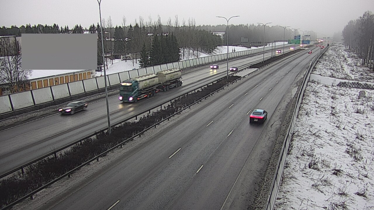 Weather Camera Image Väg 4 Uleåborg, Intiö, Oulu, Pohjois-Pohjanmaa