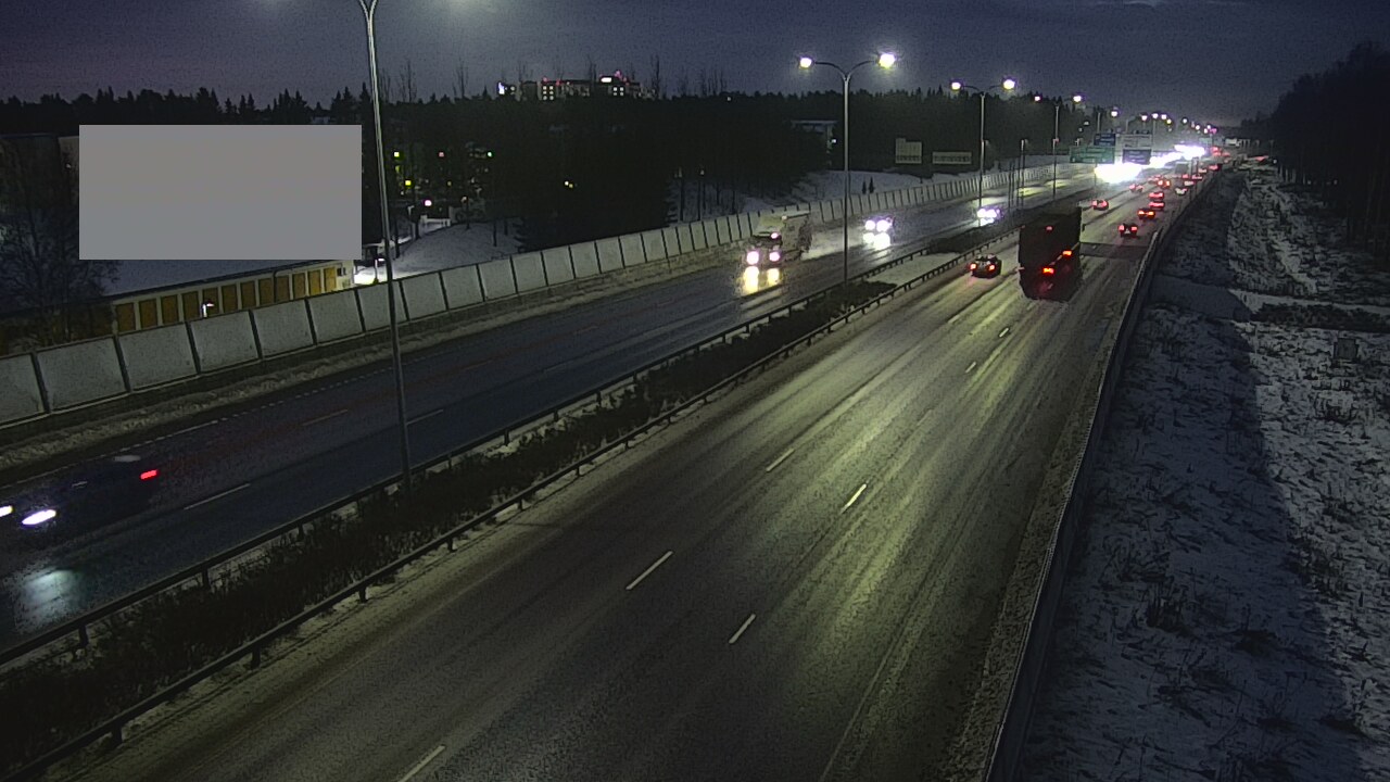 Weather Camera Image Väg 4 Uleåborg, Intiö, Oulu, Pohjois-Pohjanmaa