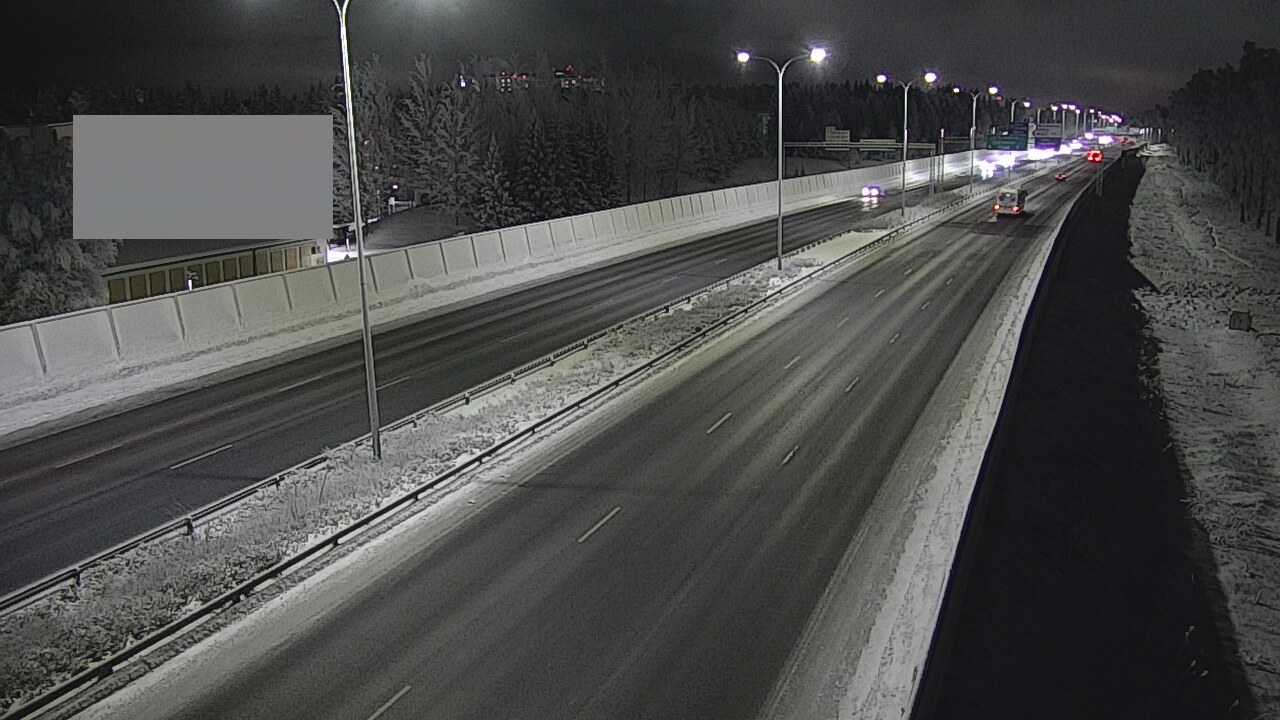 Weather Camera Image Väg 4 Uleåborg, Intiö, Oulu, Pohjois-Pohjanmaa