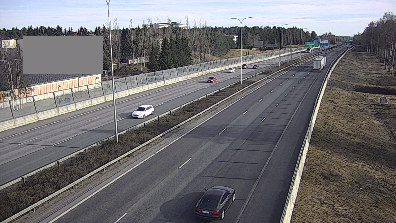 Weather Camera Image Väg 4 Uleåborg, Intiö, Oulu, Pohjois-Pohjanmaa