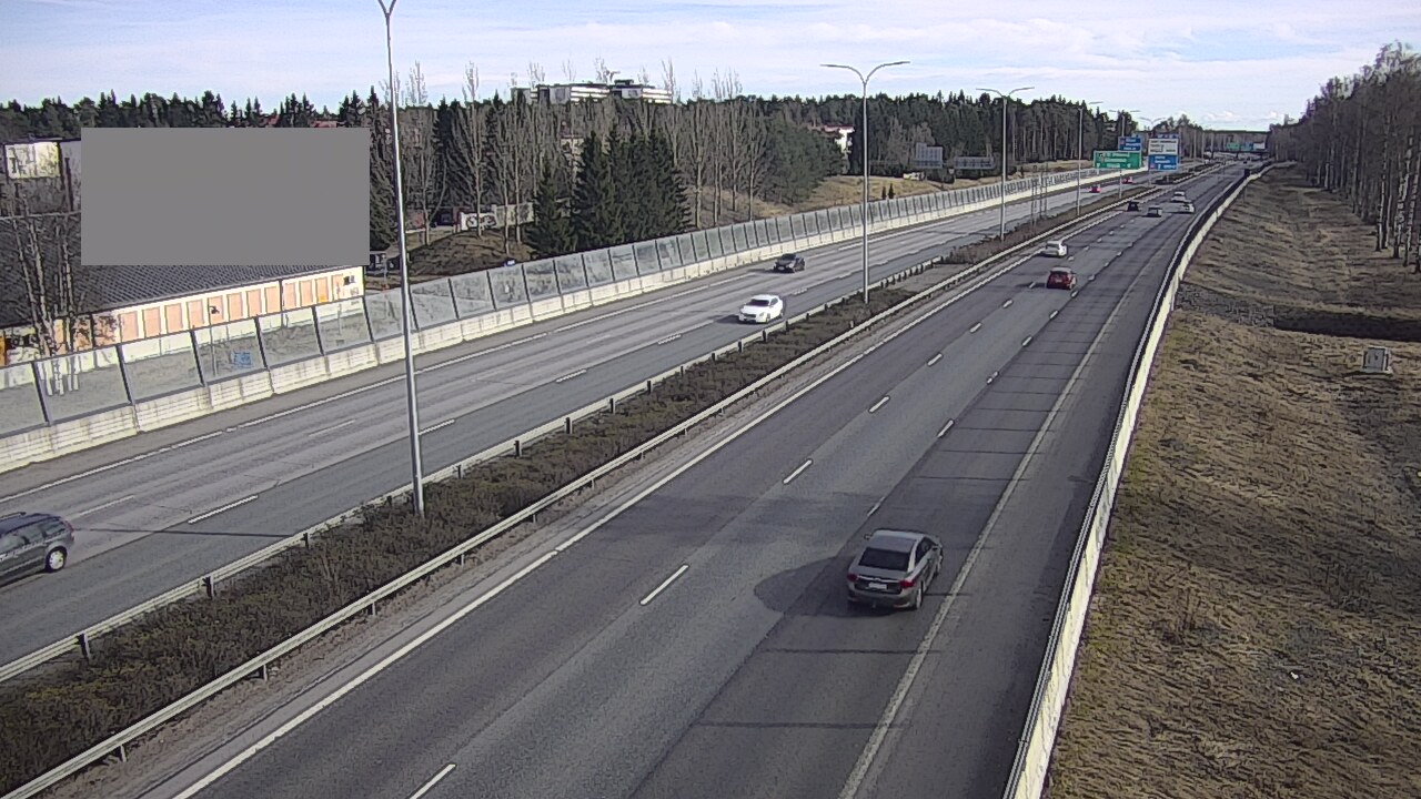 Weather Camera Image Väg 4 Uleåborg, Intiö, Oulu, Pohjois-Pohjanmaa