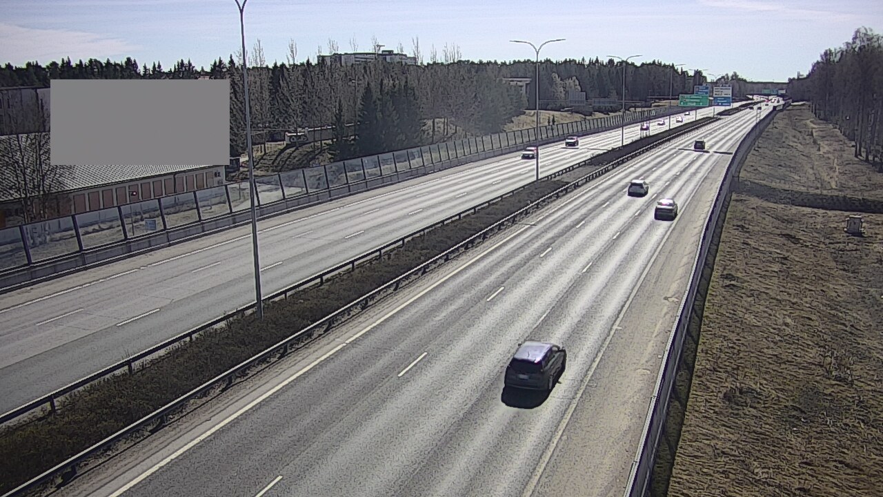 Weather Camera Image Väg 4 Uleåborg, Intiö, Oulu, Pohjois-Pohjanmaa