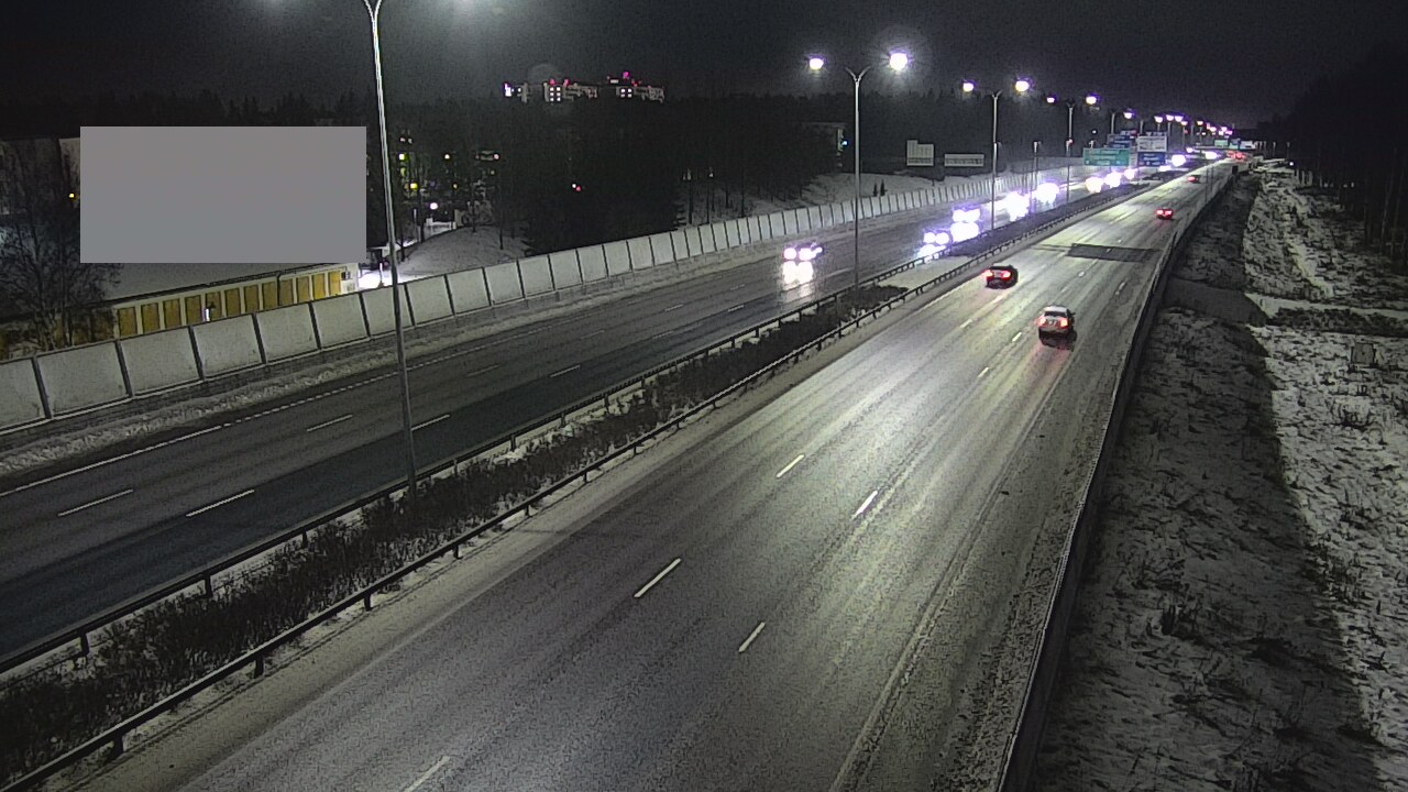 Weather Camera Image Väg 4 Uleåborg, Intiö, Oulu, Pohjois-Pohjanmaa