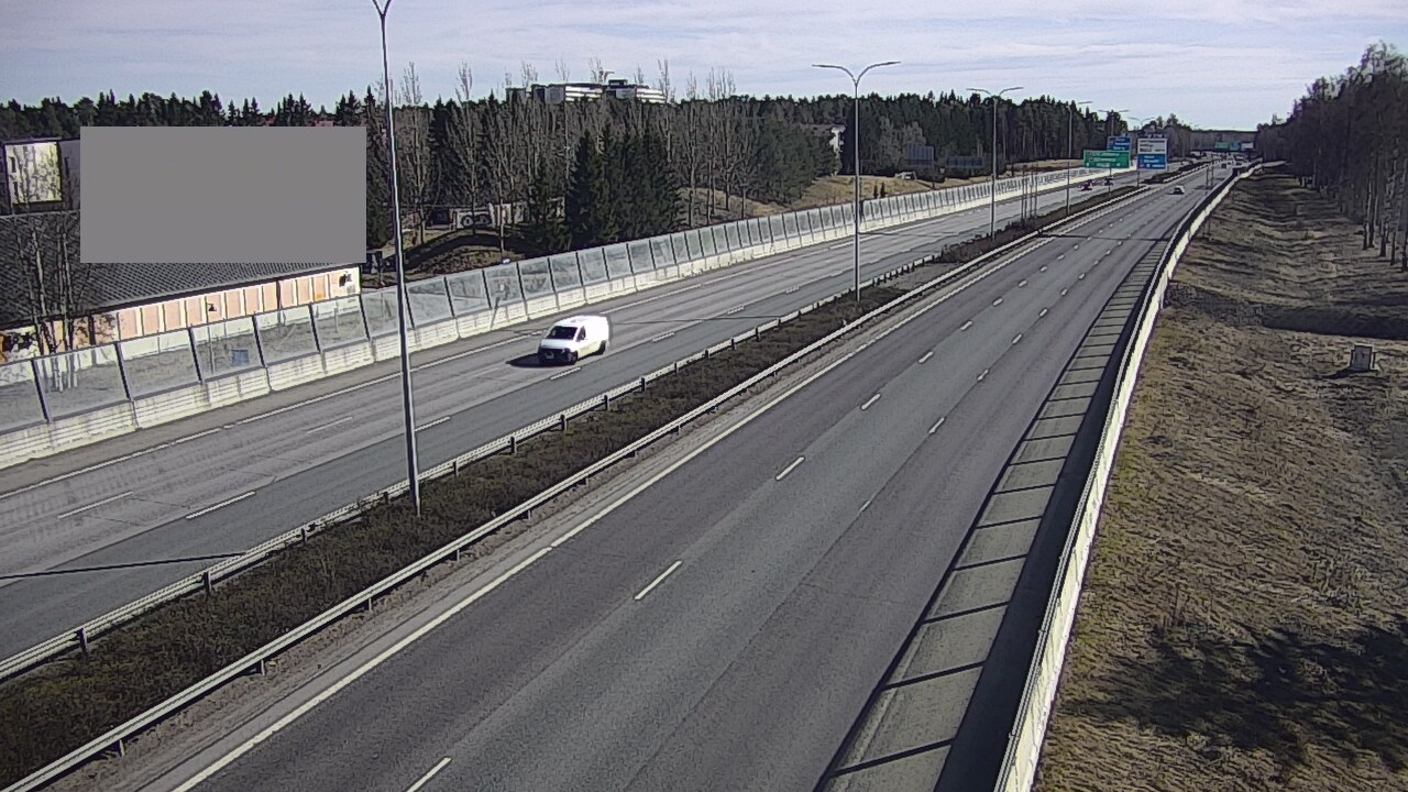 Weather Camera Image Väg 4 Uleåborg, Intiö, Oulu, Pohjois-Pohjanmaa