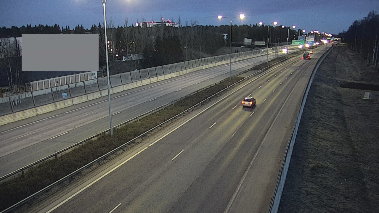 Weather Camera Image Väg 4 Uleåborg, Intiö, Oulu, Pohjois-Pohjanmaa