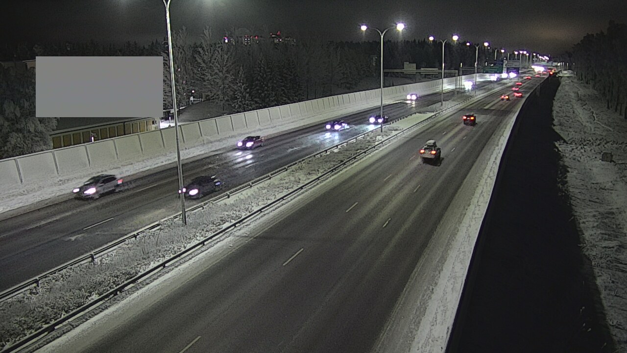 Weather Camera Image Väg 4 Uleåborg, Intiö, Oulu, Pohjois-Pohjanmaa