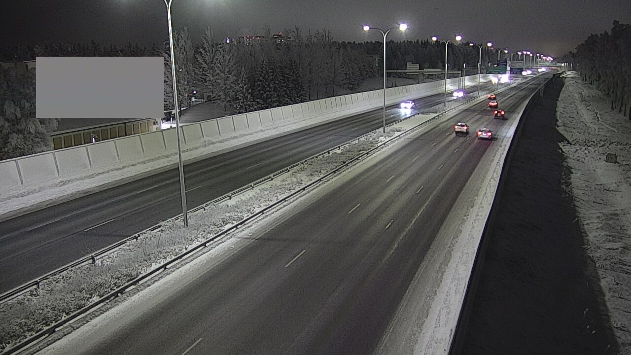 Weather Camera Image Väg 4 Uleåborg, Intiö, Oulu, Pohjois-Pohjanmaa