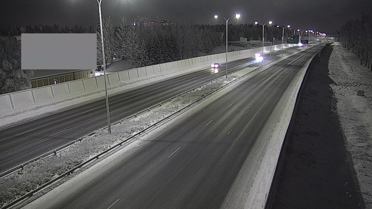 Weather Camera Image Väg 4 Uleåborg, Intiö, Oulu, Pohjois-Pohjanmaa