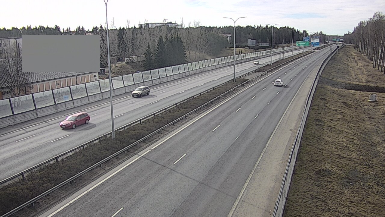 Weather Camera Image Väg 4 Uleåborg, Intiö, Oulu, Pohjois-Pohjanmaa