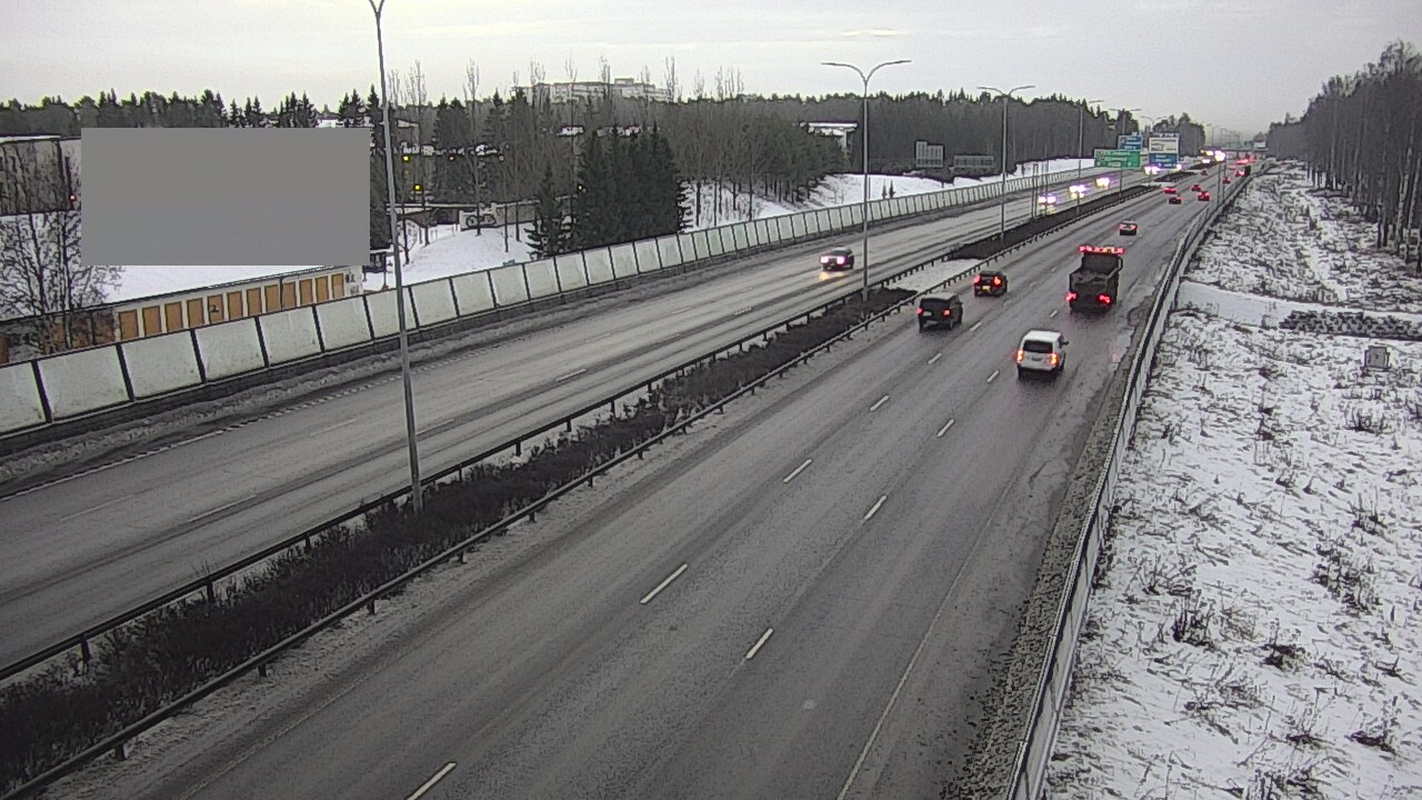 Weather Camera Image Väg 4 Uleåborg, Intiö, Oulu, Pohjois-Pohjanmaa