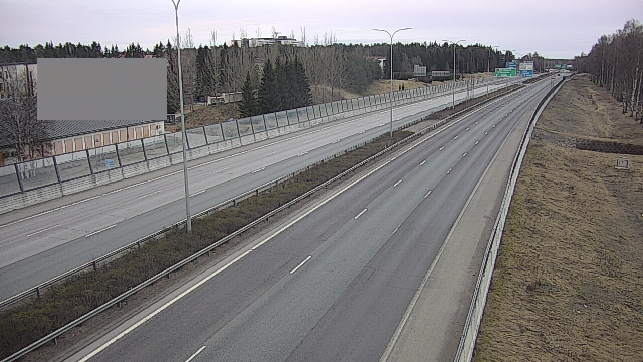 Weather Camera Image Väg 4 Uleåborg, Intiö, Oulu, Pohjois-Pohjanmaa
