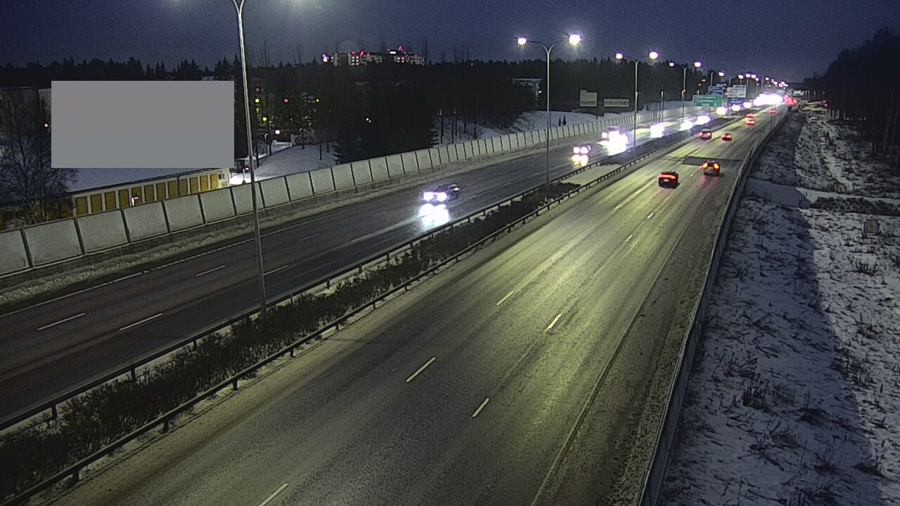 Weather Camera Image Väg 4 Uleåborg, Intiö, Oulu, Pohjois-Pohjanmaa