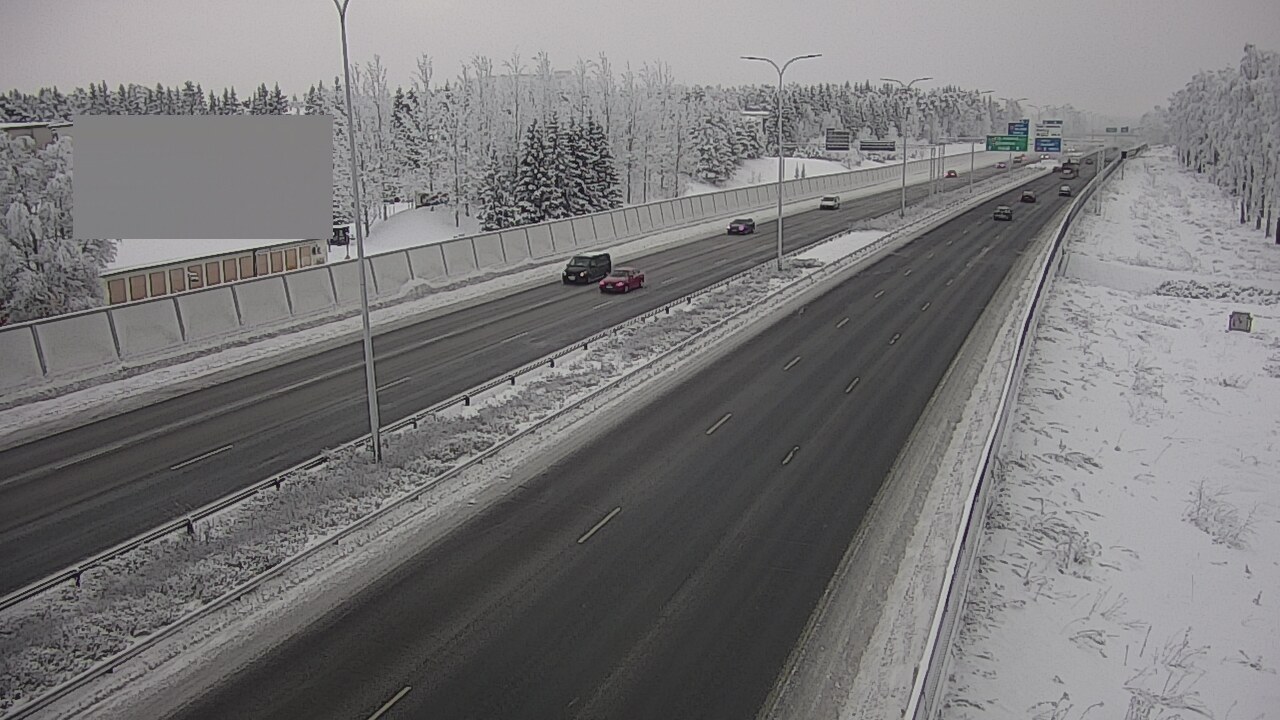 Weather Camera Image Väg 4 Uleåborg, Intiö, Oulu, Pohjois-Pohjanmaa