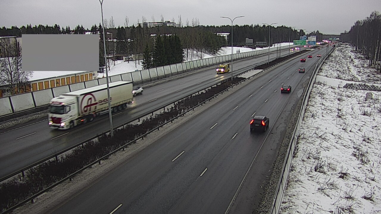 Weather Camera Image Väg 4 Uleåborg, Intiö, Oulu, Pohjois-Pohjanmaa