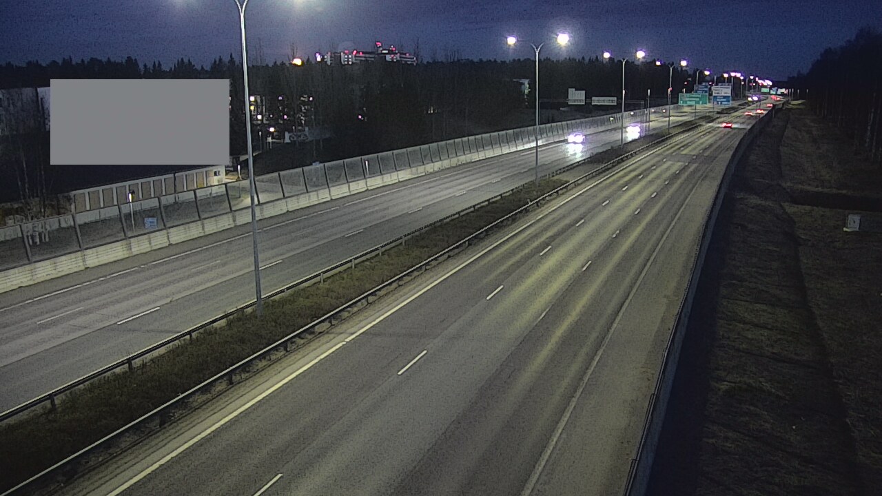 Weather Camera Image Väg 4 Uleåborg, Intiö, Oulu, Pohjois-Pohjanmaa