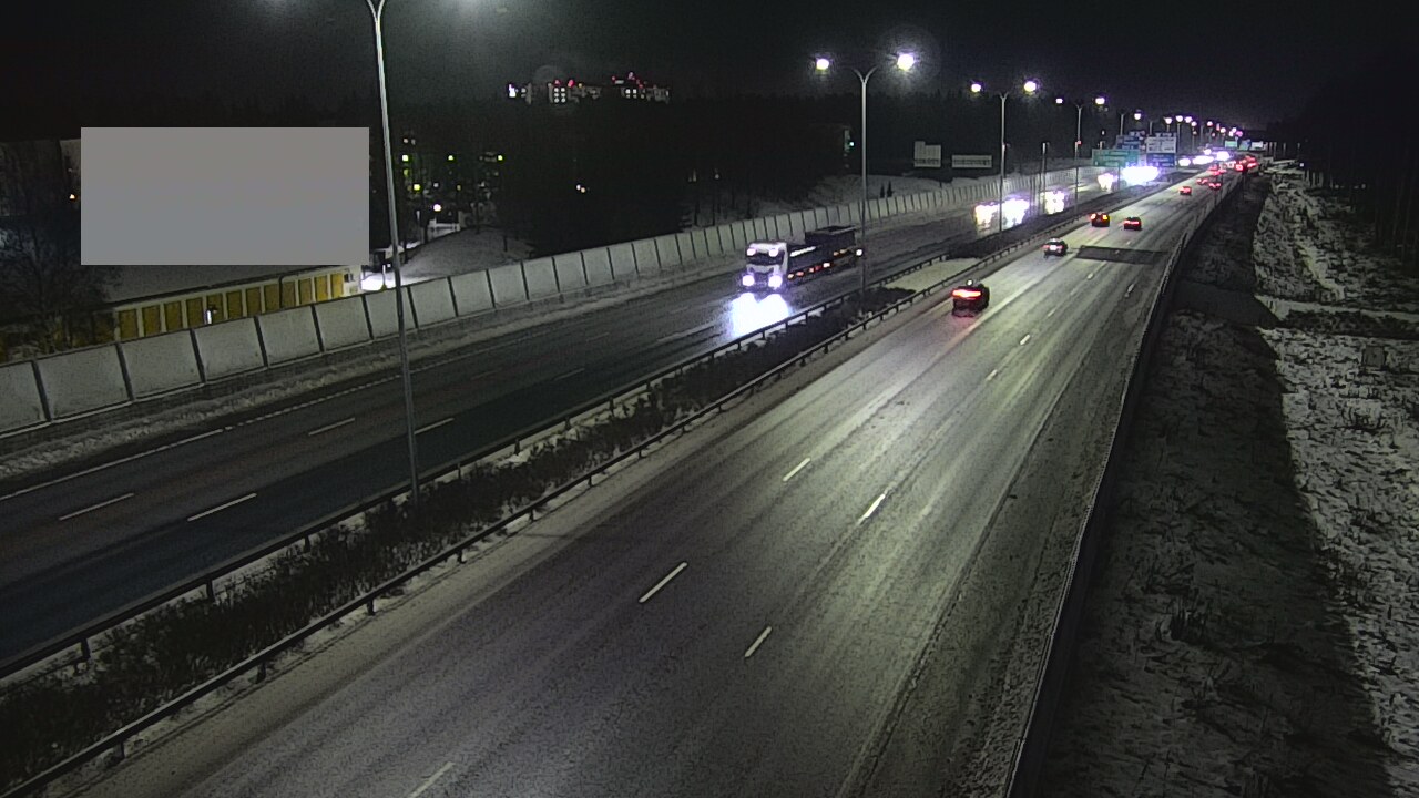 Weather Camera Image Väg 4 Uleåborg, Intiö, Oulu, Pohjois-Pohjanmaa