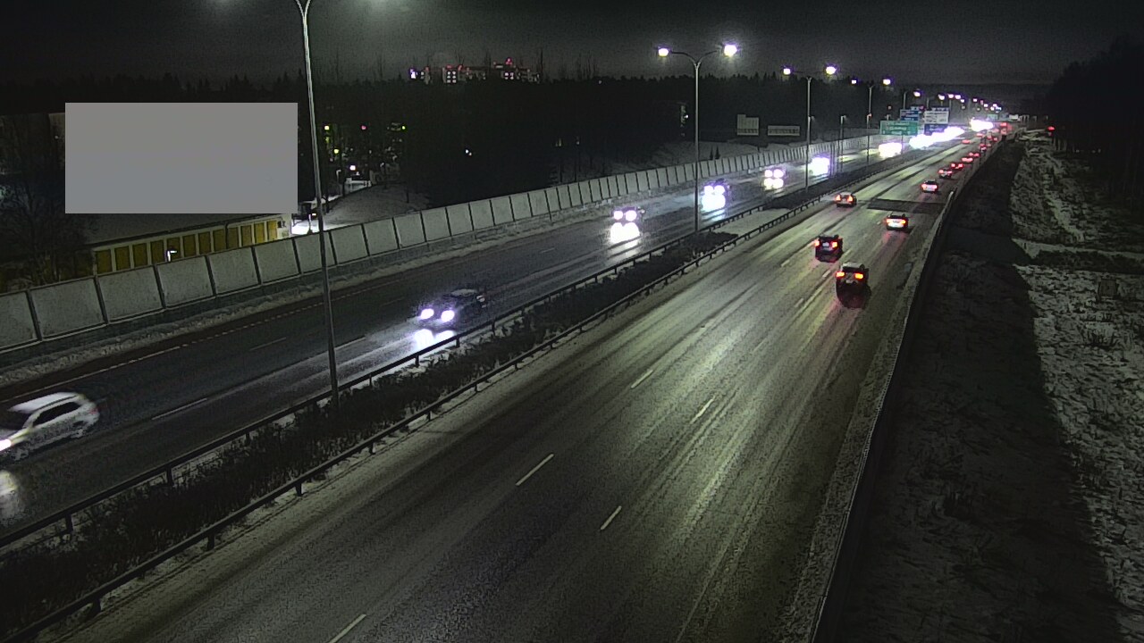 Weather Camera Image Väg 4 Uleåborg, Intiö, Oulu, Pohjois-Pohjanmaa