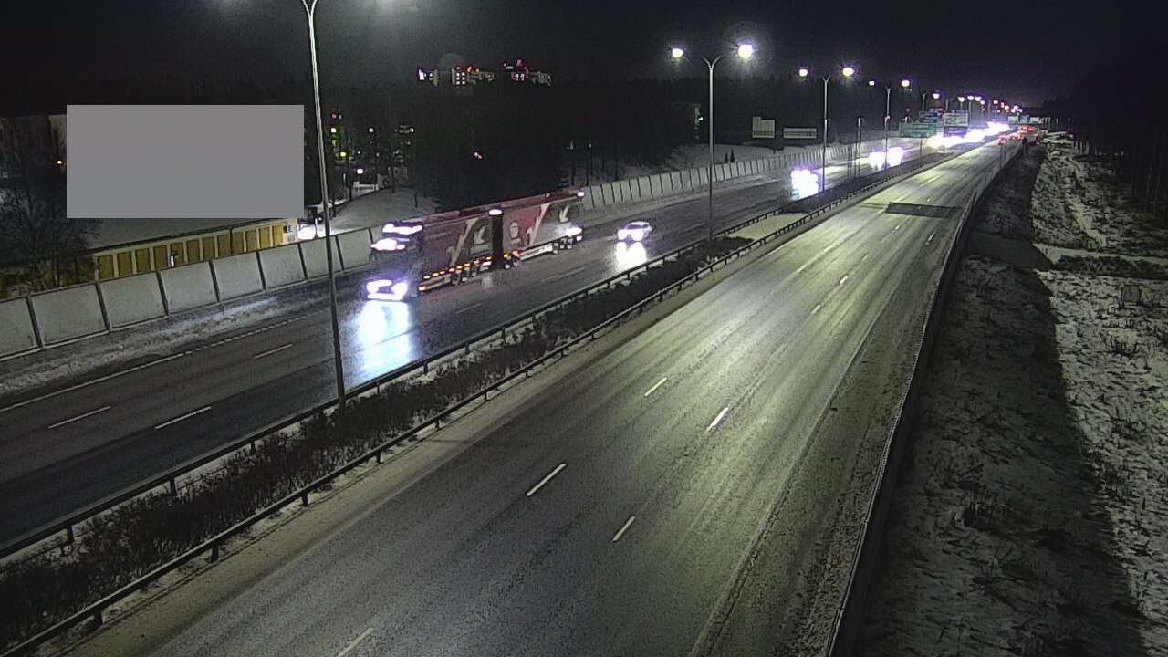 Weather Camera Image Väg 4 Uleåborg, Intiö, Oulu, Pohjois-Pohjanmaa