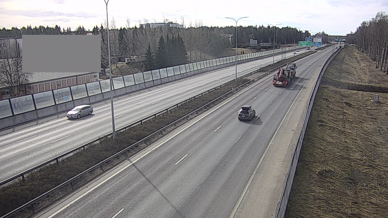 Weather Camera Image Väg 4 Uleåborg, Intiö, Oulu, Pohjois-Pohjanmaa