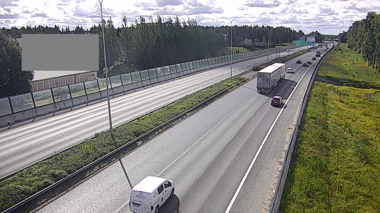 Weather Camera Image Road 4 Oulu, Intiö, Oulu, Pohjois-Pohjanmaa
