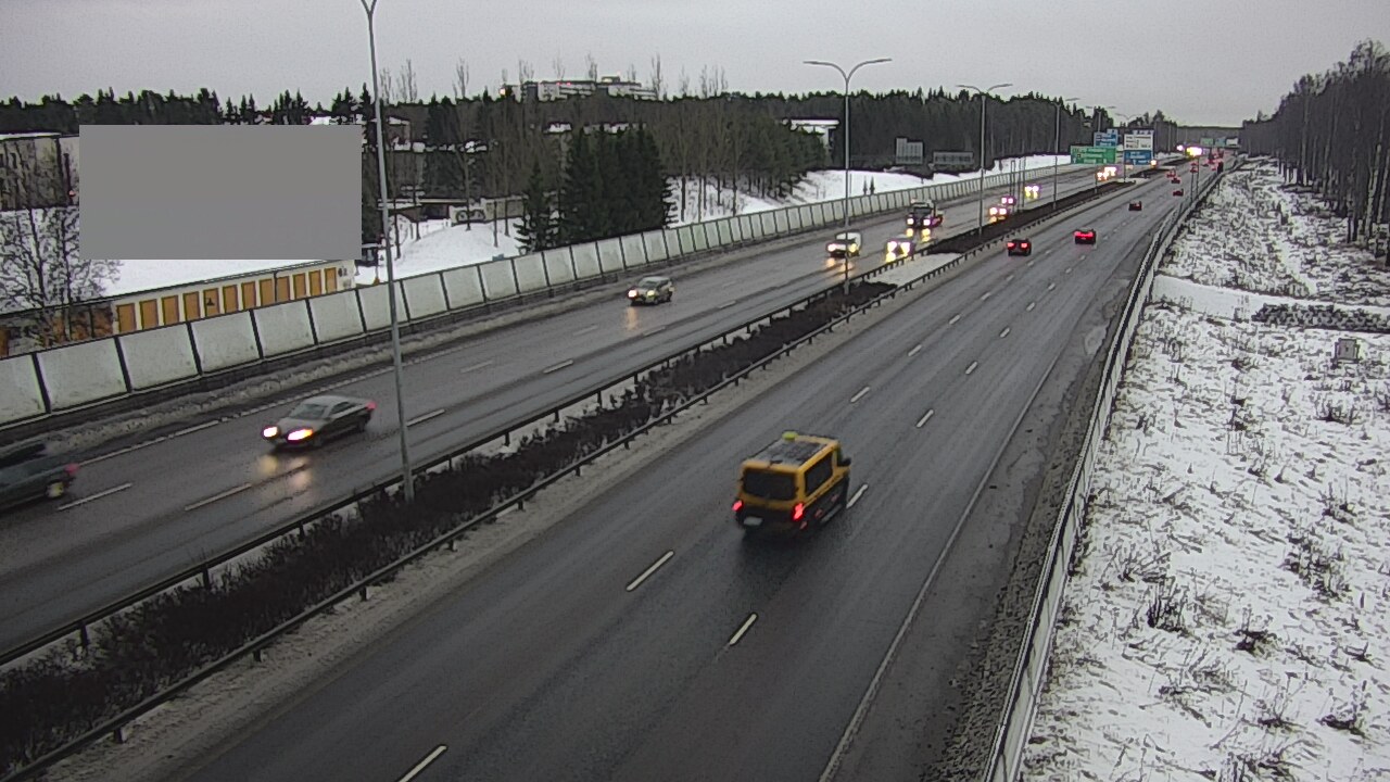 Weather Camera Image Väg 4 Uleåborg, Intiö, Oulu, Pohjois-Pohjanmaa