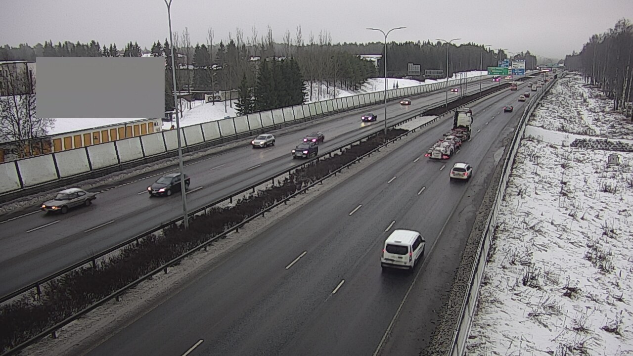 Weather Camera Image Väg 4 Uleåborg, Intiö, Oulu, Pohjois-Pohjanmaa