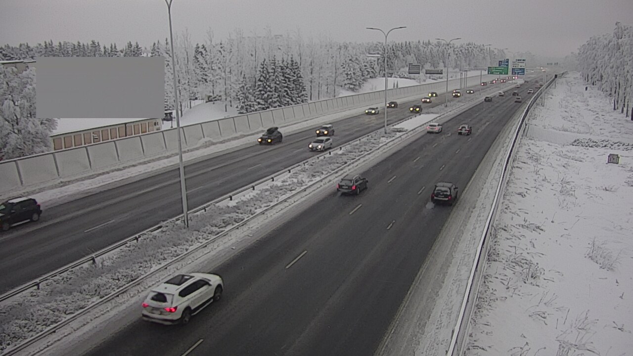 Weather Camera Image Väg 4 Uleåborg, Intiö, Oulu, Pohjois-Pohjanmaa