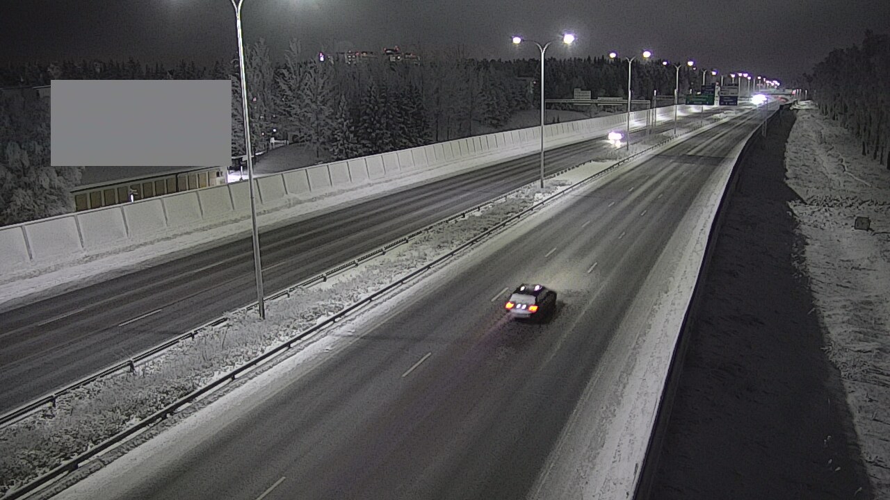 Weather Camera Image Väg 4 Uleåborg, Intiö, Oulu, Pohjois-Pohjanmaa