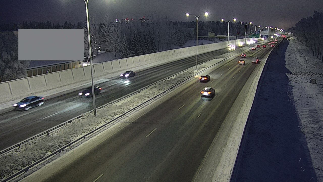 Weather Camera Image Väg 4 Uleåborg, Intiö, Oulu, Pohjois-Pohjanmaa