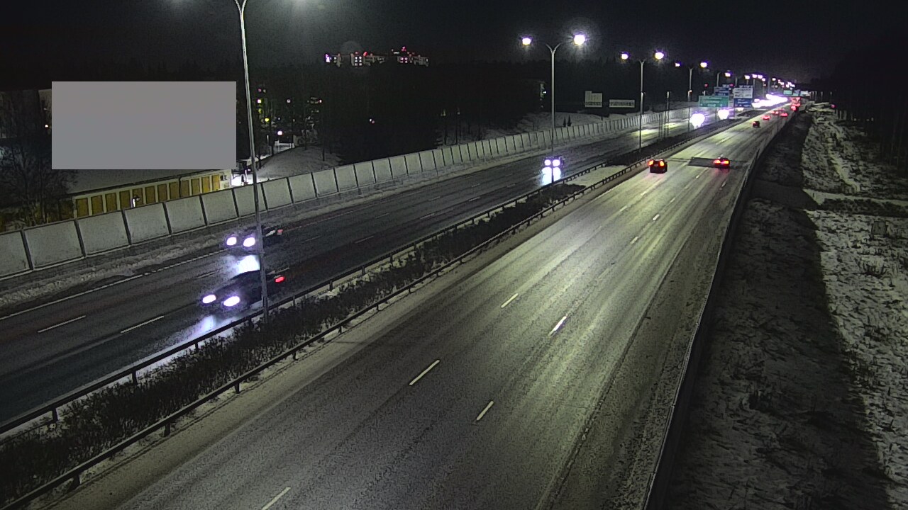 Weather Camera Image Väg 4 Uleåborg, Intiö, Oulu, Pohjois-Pohjanmaa