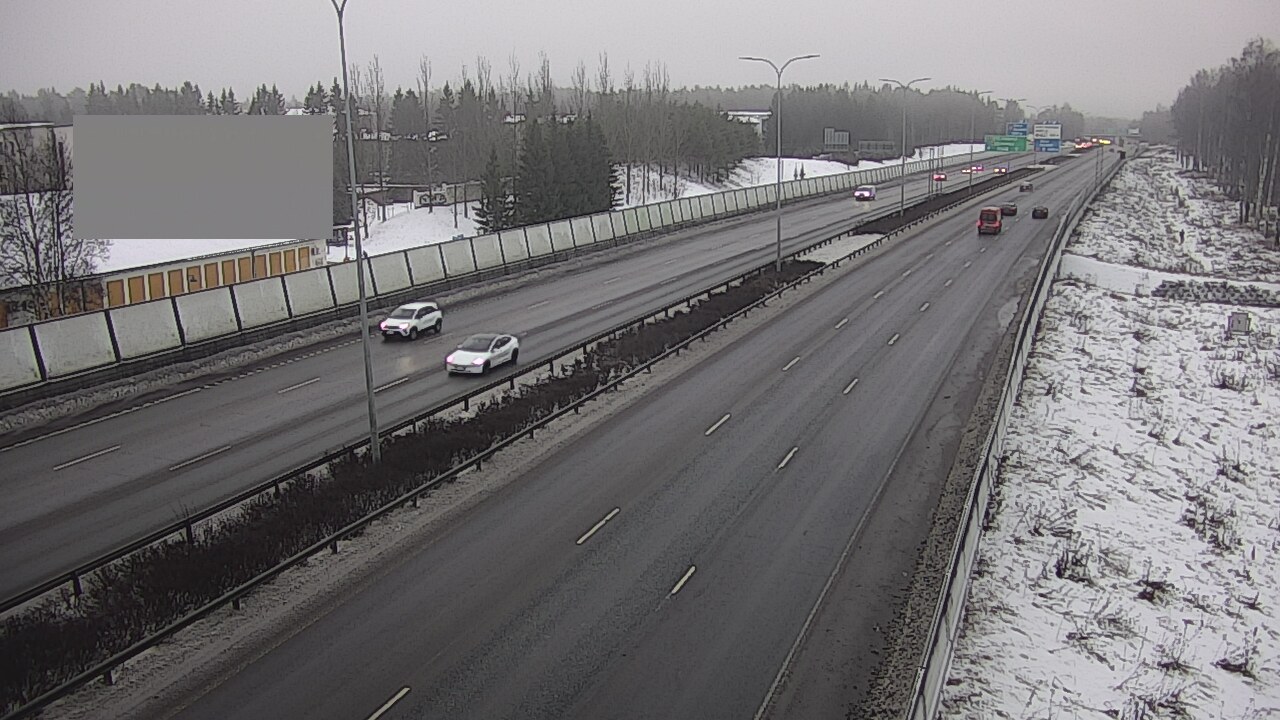 Weather Camera Image Väg 4 Uleåborg, Intiö, Oulu, Pohjois-Pohjanmaa