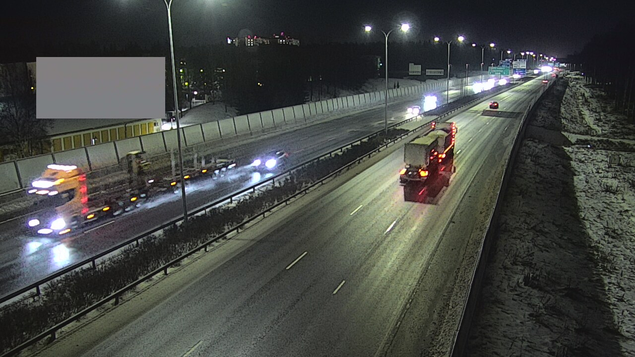 Weather Camera Image Väg 4 Uleåborg, Intiö, Oulu, Pohjois-Pohjanmaa